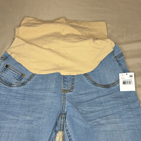 3/$20 Bundle & Save! Indigo blue stretch maternity jeans size medium - Picture 2 of 6